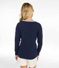 Women's The Original Double L® Sweater, Cable V-Neck | L.L.Bean sale