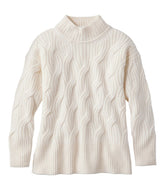 Women's Signature Premium Cashmere Cable Sweaters, Mockneck | L.L.Bean for sale