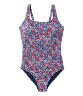 Women's L.L.Bean Coastal Essential Scoop Tanksuit, Print | L.L.Bean sale