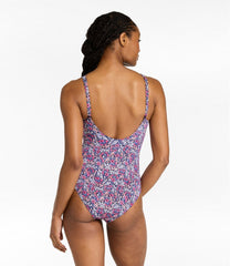 Women's L.L.Bean Coastal Essential Scoop Tanksuit, Print | L.L.Bean sale