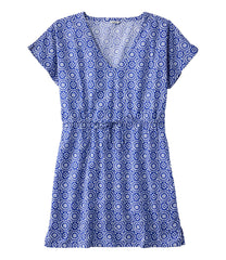 Women's L.L.Bean Coastal Cotton Cover-Up Caftan, Print | L.L.Bean on sale