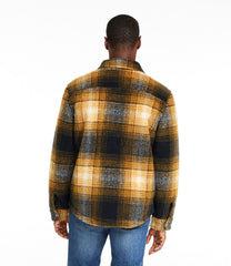 Men's Signature Mixed Media Fleece Shirt Jacket, Plaid | L.L.Bean near me