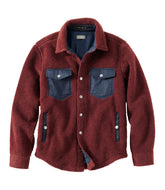 Men's Signature Mixed Media Fleece Shirt Jacket | L.L.Bean near me