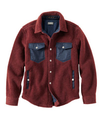 Men's Signature Mixed Media Fleece Shirt Jacket | L.L.Bean near me