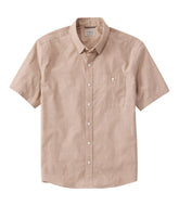 Men's Comfort Stretch Performance® Chambray Shirt, Short-Sleeve, Slightly Fitted Untucked Fit | L.L.Bean online