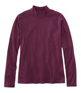 Women's Pima Cotton Tee, Long-Sleeve Mockneck | L.L.Bean outlet