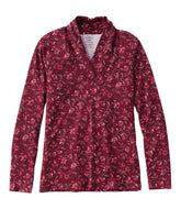 Women's Pima Cotton Tee, Shawl Long-Sleeve Print | L.L.Bean sale