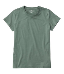 Women's Soft Stretch Supima-Blend Tee, Crewneck Short-Sleeve | L.L.Bean for sale