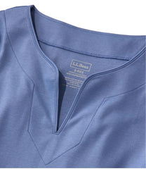 Women's Pima Cotton Tunic, Three-Quarter-Sleeve Splitneck | L.L.Bean discount