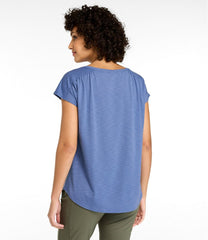 Women's Streamside Tee, Short-Sleeve Ruched Crew | L.L.Bean sale