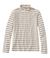 Women's Soft Stretch Supima-Blend Tee, Turtleneck Stripe | L.L.Bean outlet