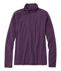 Women's Soft Stretch Supima-Blend Tee, Turtleneck | L.L.Bean on sale