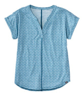 Women's Streamside Tee, Short-Sleeve Splitneck Print | L.L.Bean for sale