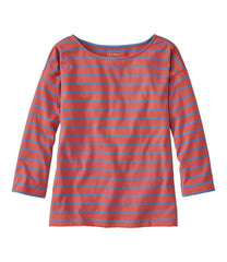 Women's Heritage Mariner Top, Boatneck Three-Quarter-Sleeve Stripe | L.L.Bean sale