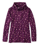 Women's Pima Cotton Tee, Long-Sleeve Cowlneck Print | L.L.Bean for sale