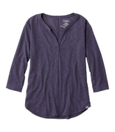 Women's Streamside Tee, Three-Quarter-Sleeve Splitneck | L.L.Bean discount