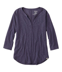 Women's Streamside Tee, Three-Quarter-Sleeve Splitneck | L.L.Bean discount