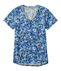 Women's Organic Cotton Tee, V-Neck Short-Sleeve Print | L.L.Bean discount