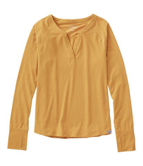 Women's Ribbed Performance Tee, Long-Sleeve Splitneck | L.L.Bean outlet