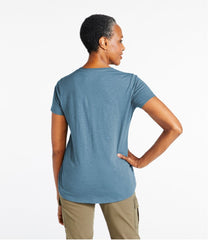 Women's Organic Cotton Tee, V-Neck Short-Sleeve | L.L.Bean for sale