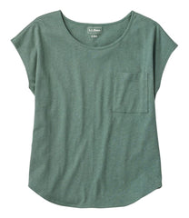 Women's Linen/Cotton Tee, Short-Sleeve Scoopneck | L.L.Bean for sale