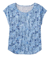 Women's Linen/Cotton Tee, Short-Sleeve Scoopneck Print | L.L.Bean online