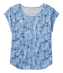 Women's Linen/Cotton Tee, Short-Sleeve Scoopneck Print | L.L.Bean online