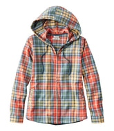 Women's Scotch Plaid Flannel Shirt, Relaxed Zip Hoodie | L.L.Bean sale