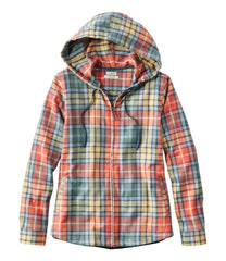 Women's Scotch Plaid Flannel Shirt, Relaxed Zip Hoodie | L.L.Bean sale