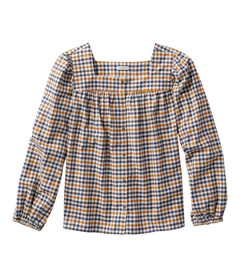 Women's Whisperweight Flannel Shirt, Squareneck | L.L.Bean for sale
