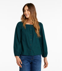 Women's Whisperweight Flannel Shirt, Squareneck | L.L.Bean for sale