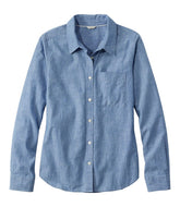 Women's Essential Cotton Shirt, Chambray Long Sleeve | L.L.Bean near me