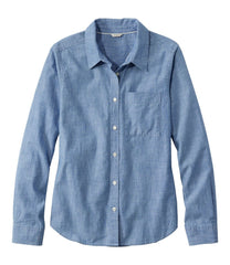 Women's Essential Cotton Shirt, Chambray Long Sleeve | L.L.Bean near me