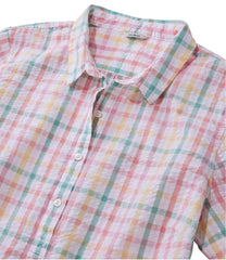 Women's Vacationland Seersucker Shirt, Short-Sleeve Popover Plaid | L.L.Bean on sale