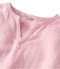Women's Premium Washable Linen Shirt, Splitneck | L.L.Bean on sale