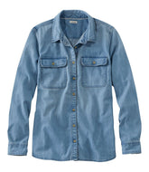 Women's L.L. Bean Heritage Washed Denim Shirt, Long-Sleeve | L.L.Bean on sale
