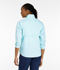 Women's Everyday SunSmart® Woven Shirt, Quarter-Zip Pullover Colorblock | L.L.Bean discount