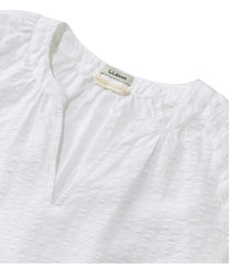 Women's Bean's Seacoast Seersucker Splitneck Shirt | L.L.Bean sale
