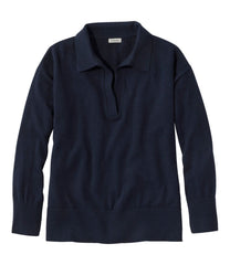 Women's Cotton/Cashmere Sweater, Polo | L.L.Bean on sale