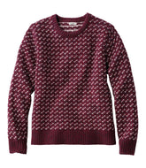 Women's Bean's Classic Ragg Wool Sweater, Crewneck Bird's-Eye | L.L.Bean for sale