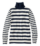 Women's Cotton/Cashmere Sweater, Turtleneck Stripe | L.L.Bean for sale