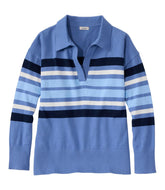Women's Cotton/Cashmere Sweater, Polo Stripe | L.L.Bean on sale