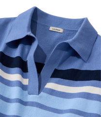 Women's Cotton/Cashmere Sweater, Polo Stripe | L.L.Bean on sale