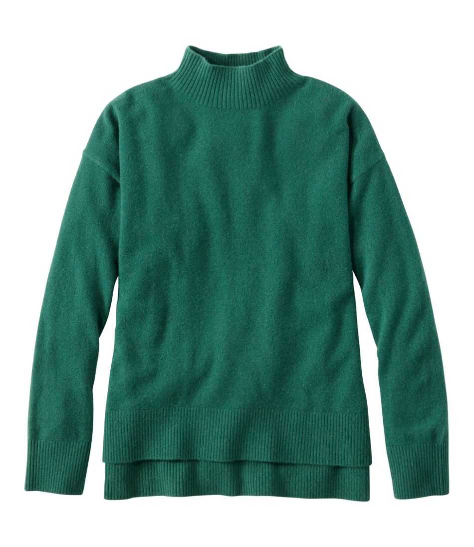 Women's Classic Cashmere Sweater, Relaxed Mockneck | L.L.Bean outlet
