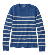 Women's Classic Cashmere Sweater, Crewneck Stripe | L.L.Bean sale
