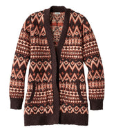 Women's Cotton Ragg Sweater, Open Cardigan Fair Isle | L.L.Bean outlet