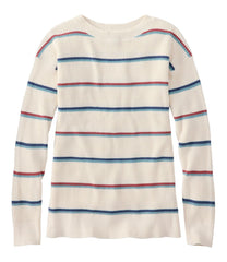 Women's Sunwashed Waffle Sweater, Pullover Stripe | L.L.Bean on sale