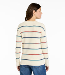 Women's Sunwashed Waffle Sweater, Pullover Stripe | L.L.Bean on sale