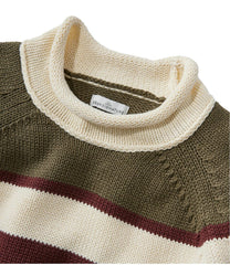 Women's Signature Original Cotton Sweater, Rollneck Stripe | L.L.Bean outlet