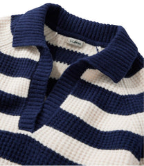 Women's SuperSoft Waffle Sweater, Polo Stripe | L.L.Bean sale